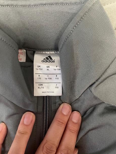 Mikina na zips, adidas,170