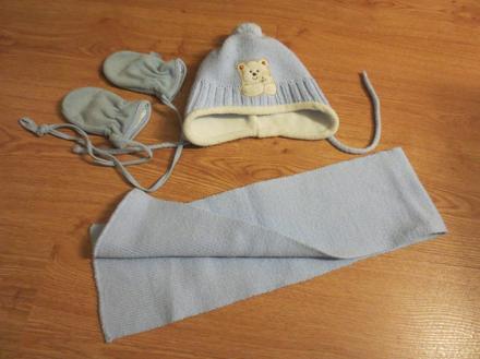 Set čiapka + šál + rukavice, magrof,86