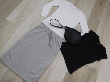 Bavlnená-sukňa tričká + kabelka,, s