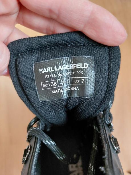 Štýlová členková obuv zn. karl lagerfeld, karl lagerfeld,39