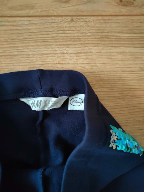 Zateplené legíny h&m frozen. veľ.110 top stav, h&m,110