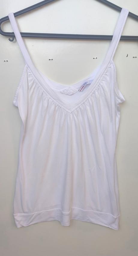 Tielko s výstrihmi, papaya,m