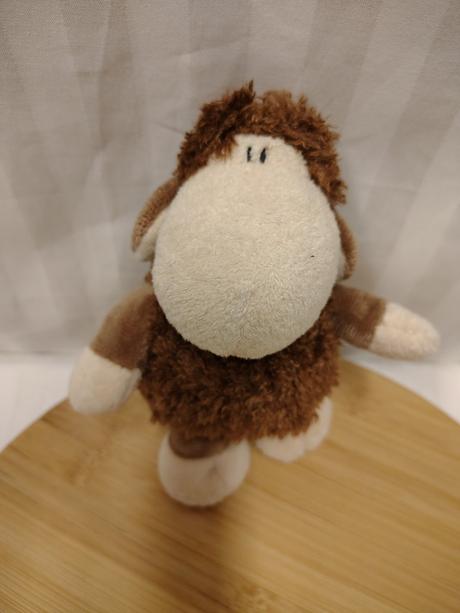 Plyšová hnedo krémová ovečka, sheepworld, 16 cm, 