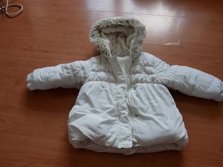 Hrubá biela next vetrovka s kozusinkou, next,104