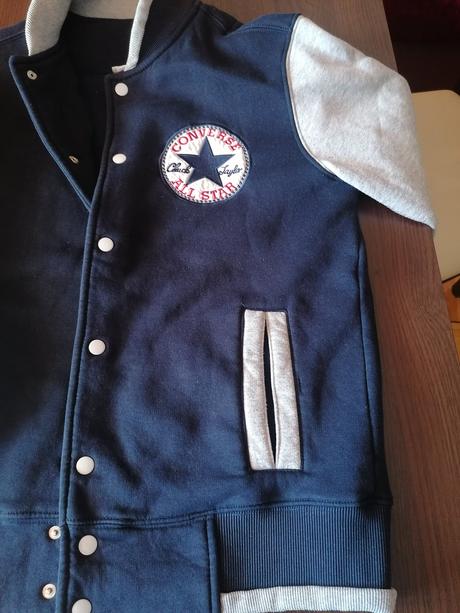 Pánska mikina na zapínanie, converse,m