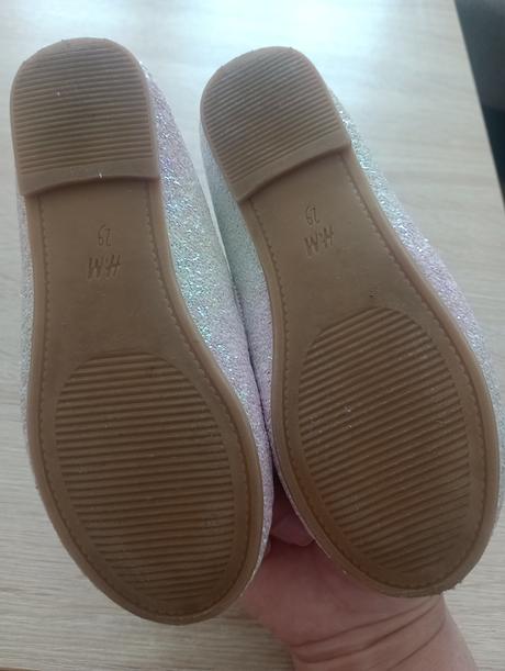 Balerínky trblietavé jednorožec, h&m,29