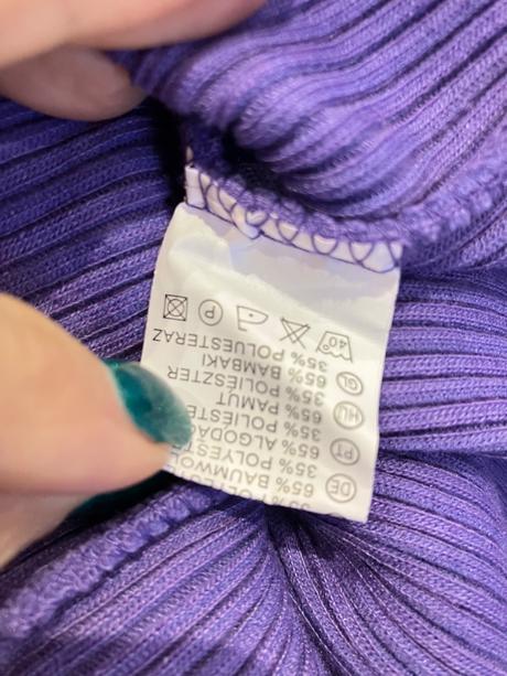 Dámsky fiaľový rolák, s