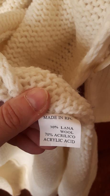 Dlhý pletený sveter na zapínanie, m