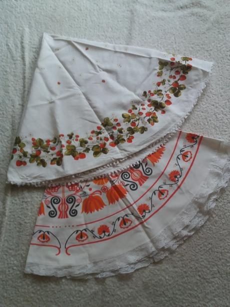 Retro obrus vianoce, 