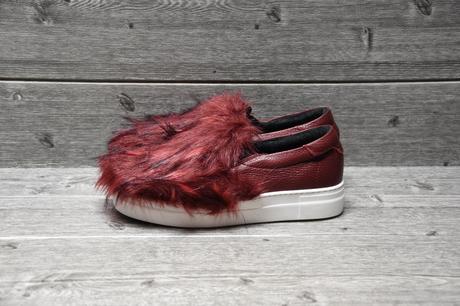 Koženne topanky s kožušinu made in italy, 37