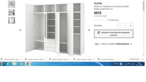 Aké sú vaše skúsenosti so skriňou PLATSA z IKEA?
