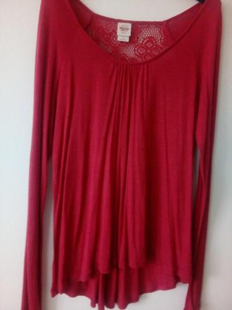 Tenké tričko s krajkou, l