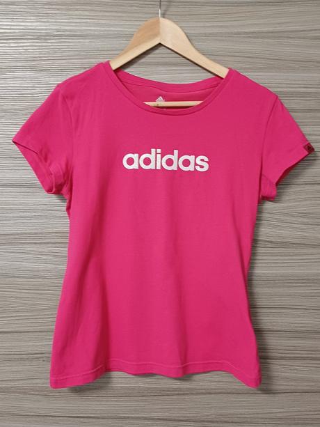 Tričko adidas s trblietavým nápisom, adidas,s