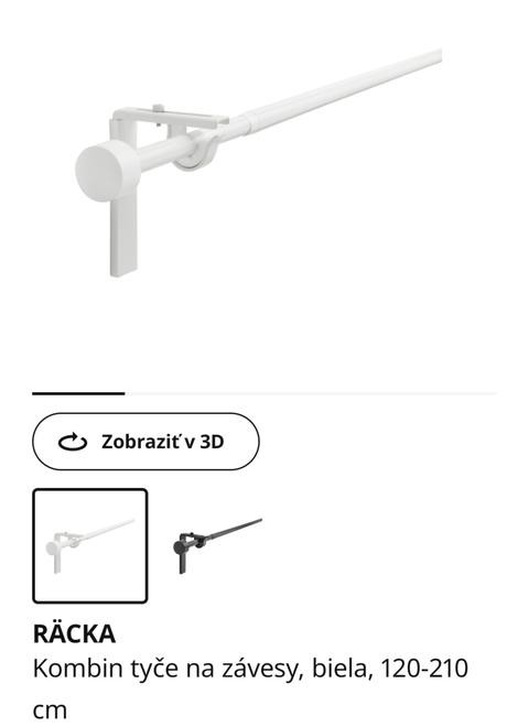 Záclonová tyč ikea,