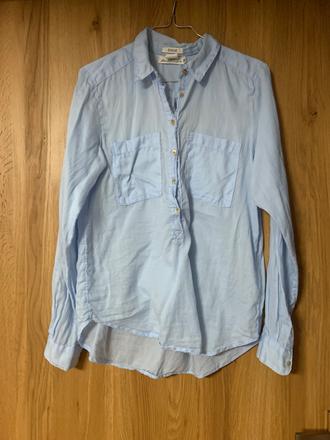 Modrá košeľa tenká, h&m,xs