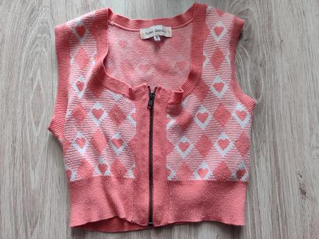 Crop top svetrík, m