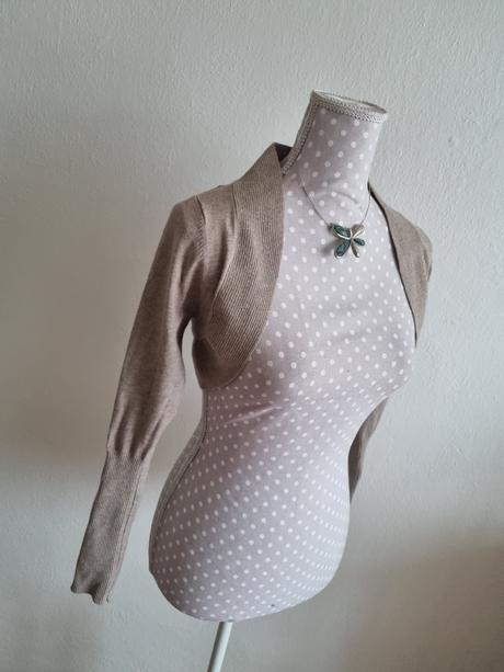 Trblietavé bledohnedé bolerko fracomina s, fracomina,s