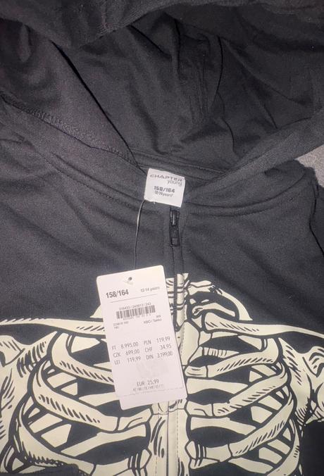 Overal a mikina kostlivec v.158/164..12-14rokov, takko,158 / 164