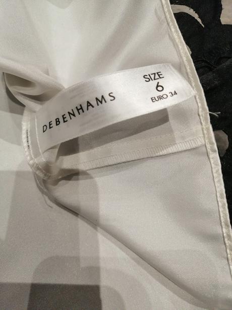 Luxus čb satén korzet. šaty debenhams v34, debenhams,34