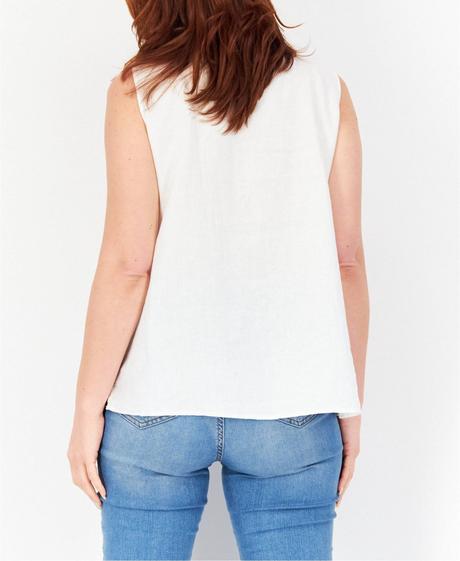 Biela ľanová blúzka, top gerry weber, veľ. l, gerry weber,l