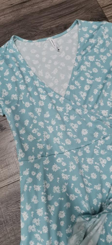 Bledomodre šaty, house,m