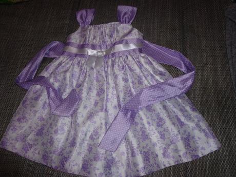 Šaty lila farby, vel. 98 nenosené, 98