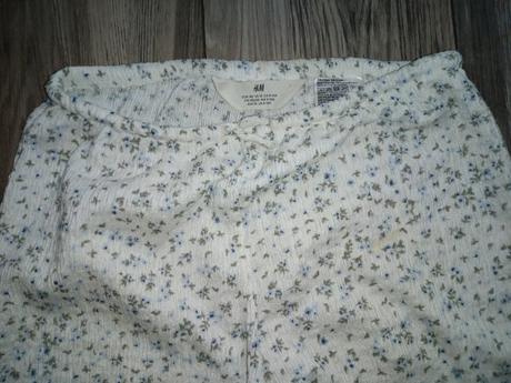 Nohavice kvietkovane, h&m,140