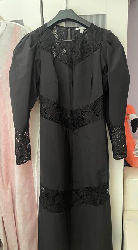 H&m čierne šaty, h&m,l