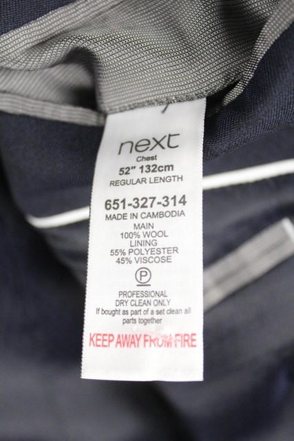 -vlnené regular fit sako next veľ. 52 a, 52