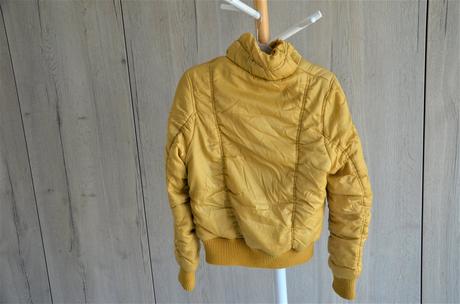 Horčicovo zlatá zimná bunda-s, bonprix,s