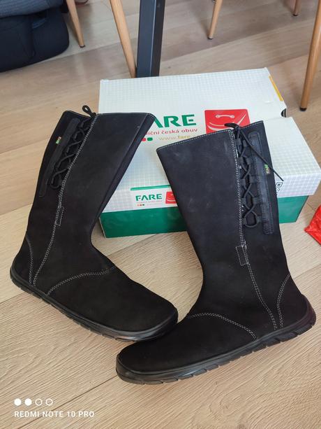 Vysoké čižmy, kozačky, barefoot fare, fare,41