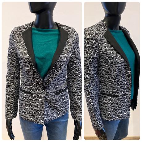 Dámske vzorované sako amisu (34), amisu,xs