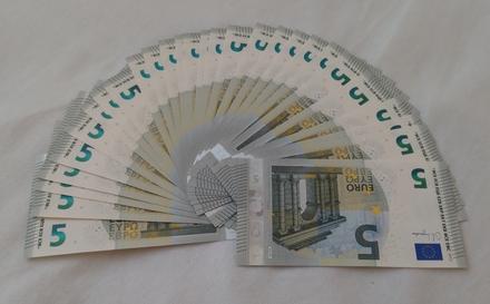 5 euro bankovka 2013 unc, 