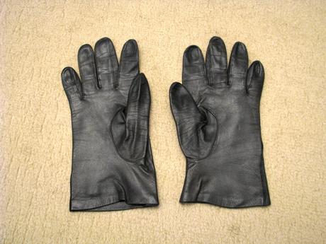 Tmavohnedé kožené rukavice, m