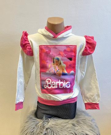 Dievčenská mikina s kapucňou barbie (116-122), 116