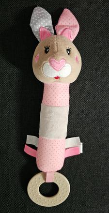 Píšťalka s hryzátkom zajačik bunny julia, 
