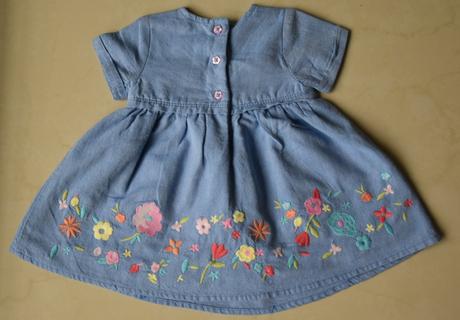 Modré šatičky s kvietkami, f&f,62