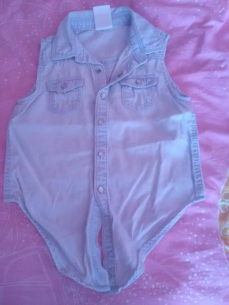 Riflová košeľa, h&m,104