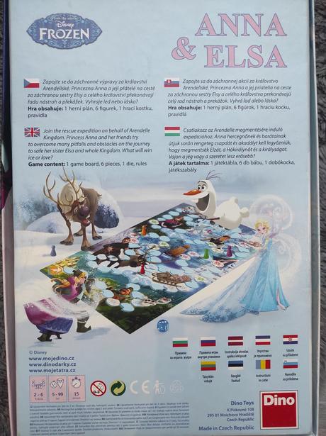 Spoločenská hra anna a elsa,