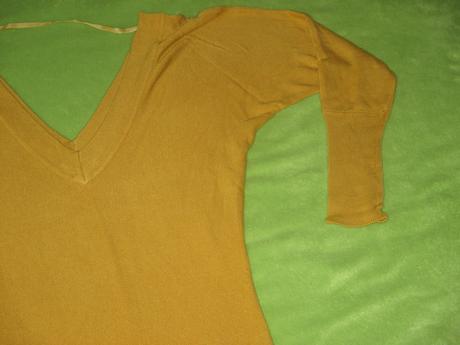 Horčicový-okrový svetrík, reserved,s