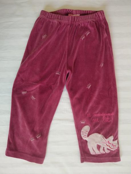 Bordové zamatové tepláky, dpam, 92-98 cm, 98