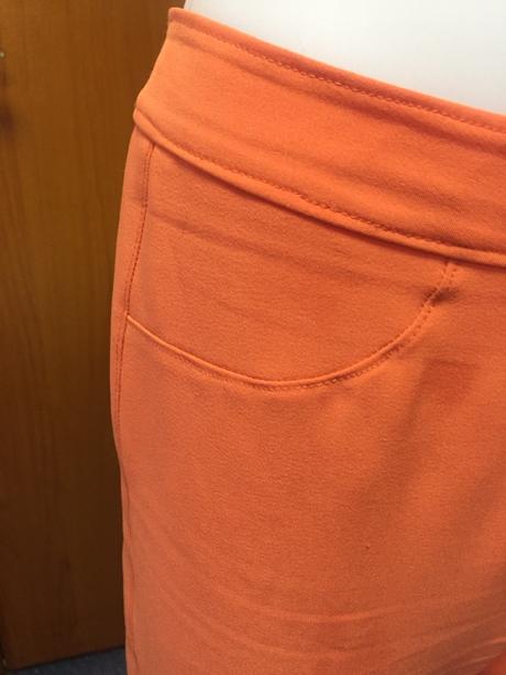 Oranžové nohavice - handmade, 38/40, 40