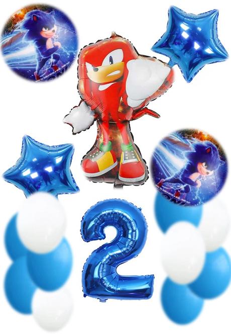 Balóny ježko sonic /červený knuckles- až 16 kusov, 