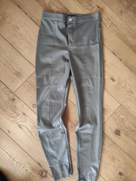 Koženkové nohavice, zara,m