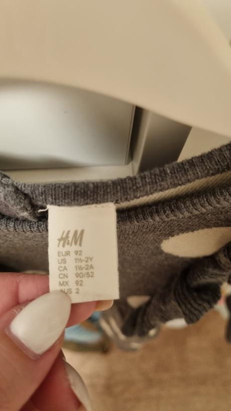 Pletené šaty, h&m,92