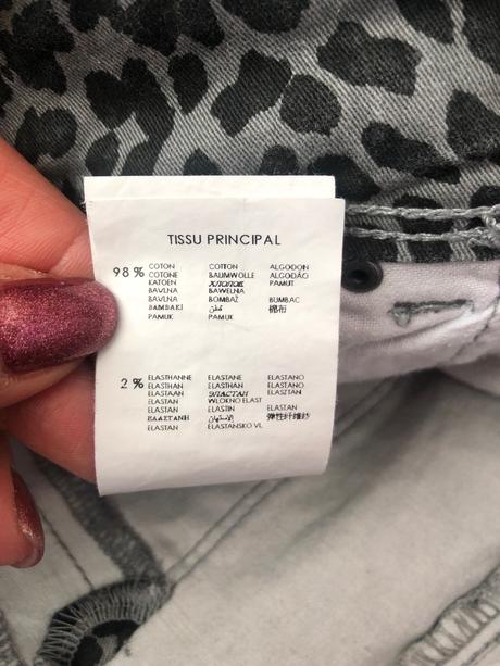 Nohavice s leopardím vzorom, promod,40