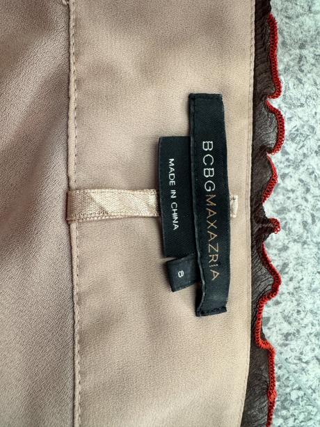 Nenosené hodvábne šaty bcbg max azria, s