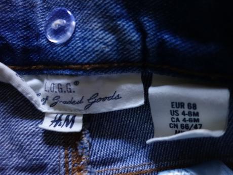 Mäkké riflové kraťasky h&m, h&m,68
