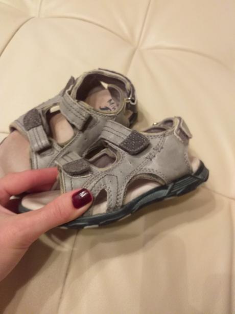 Kozene sandalky, mini mode,28