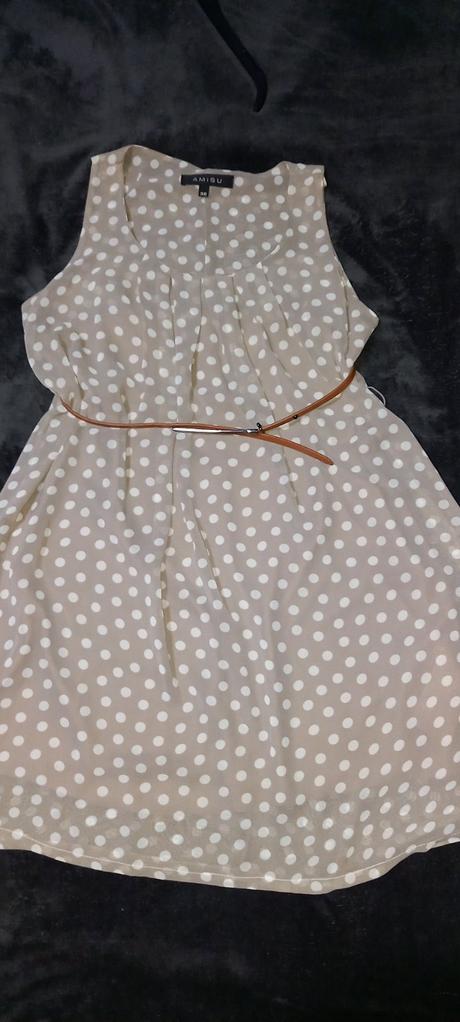 Romantické bodkované šaty s, amisu,s